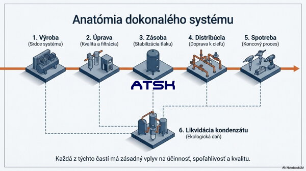 Obrázok: Kompletný systém stlačeného vzduchu Obrázok: Kompletný systém stlačeného vzduchu