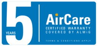 5 ročná záruka ALMIG AIRCARE